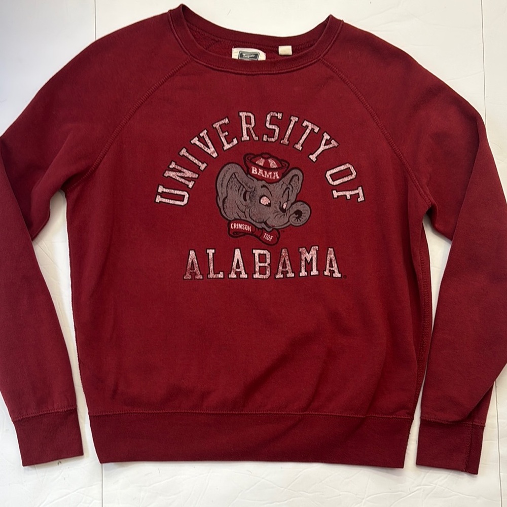 Women’s XS University of Alabama Red Sweater maroon crewneck pullover sweatshirt